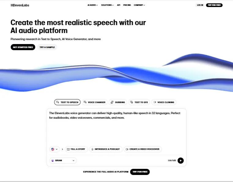 ElevenLabs Best for Realistic Voices and Customization
